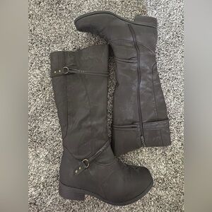 Elegant Brown Over the Knee Boots